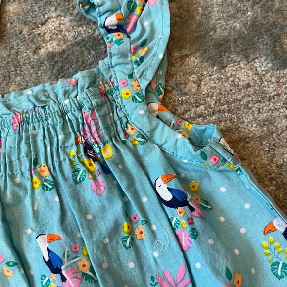 JoJo Maman Bebe Tucan Sunsuit 0-3 Months NWT - Picture 4 of 9